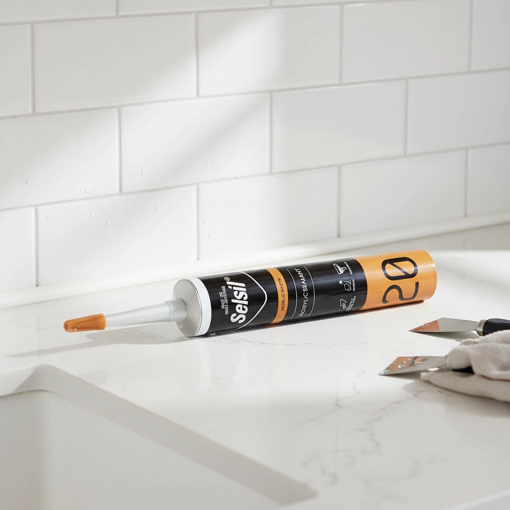 Kit 25 pezzi silicone acrilico verniciabile bianco impermeabilizzante 310 ml