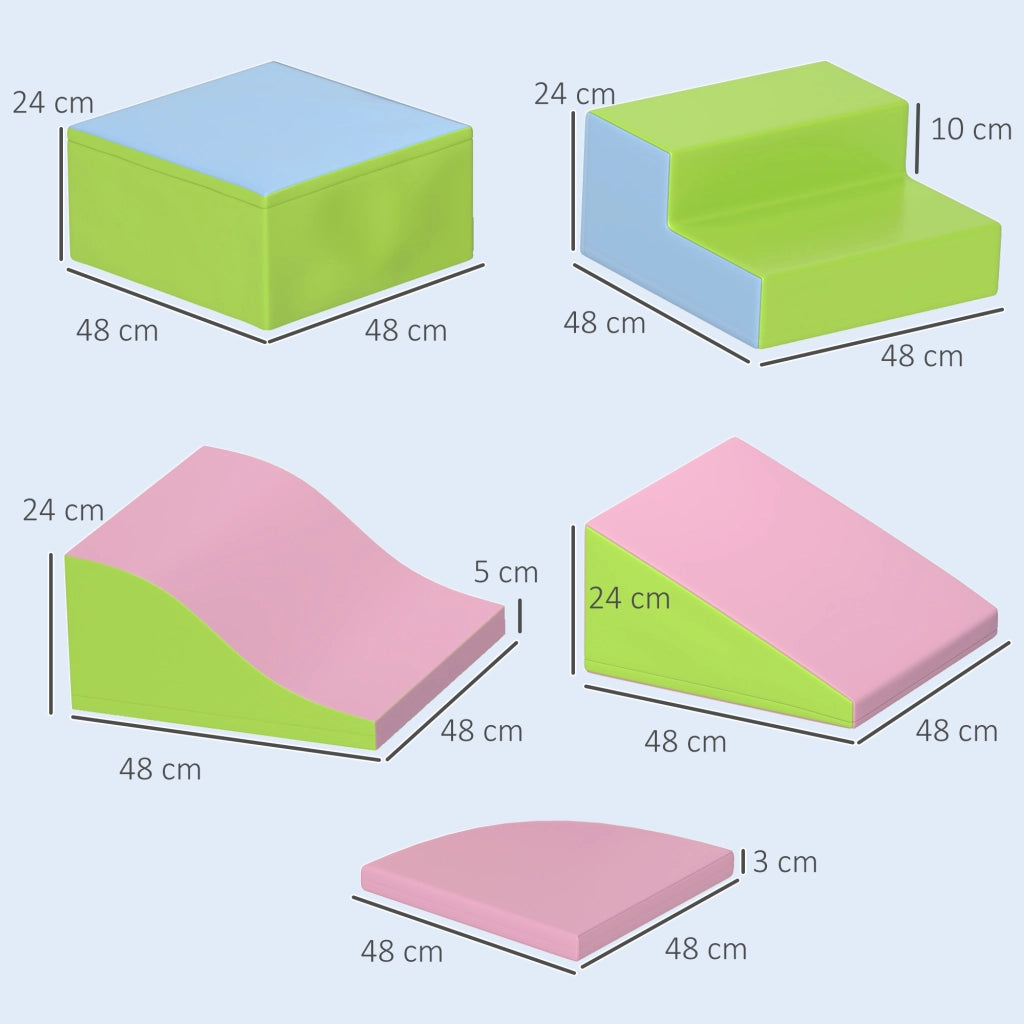 Set Blocchi Motricit¨¤ 6 Pezzi ¨C Xylo ¨C Schiuma EPE Multicolore per Bambini