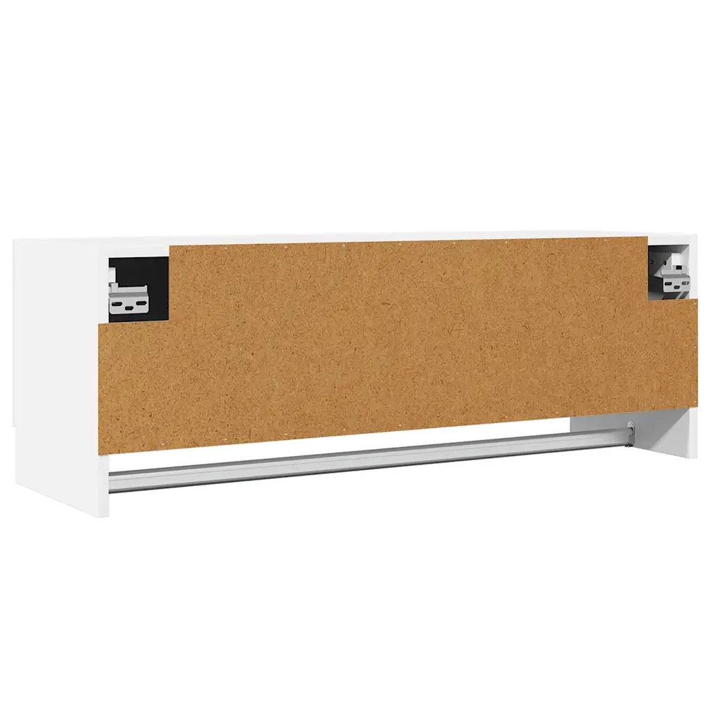 Armadio Bianco 100x32,5x35 cm in Legno Multistrato 808233