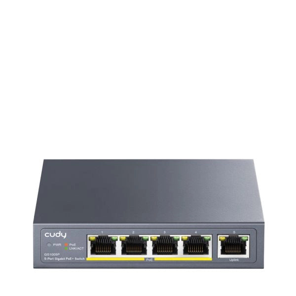 Cudy gs1005p switch di rete non gestito gigabit ethernet (10/100/1000) supporto power over ethernet (poe) grigio