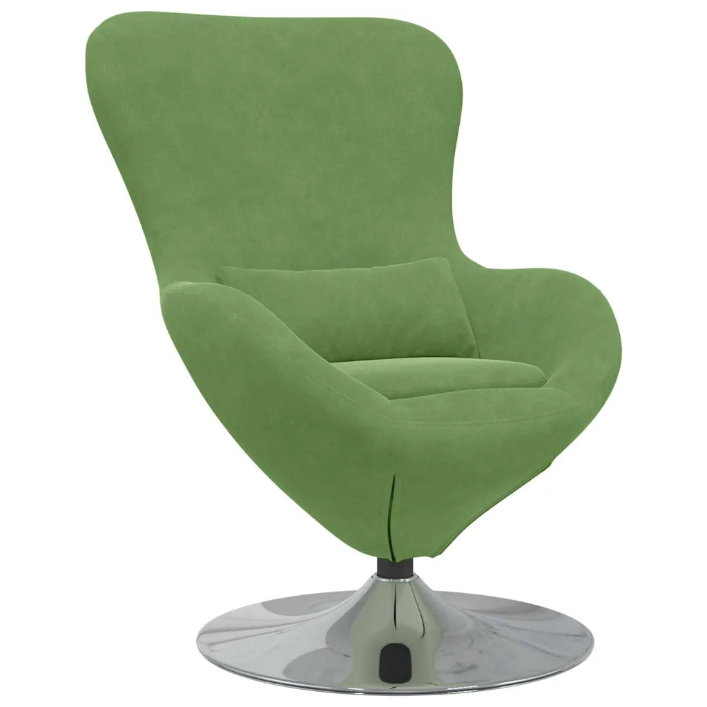 Poltrona uovo Verde chiaro Velluto 42002727