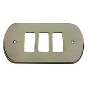 10pz coprinterruttore 'aurora' 3 fori cod:ferx.302022nlm