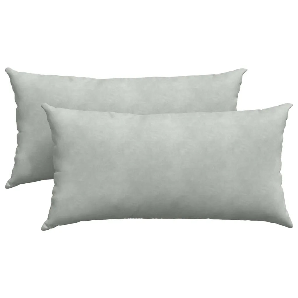 Cuscini da Divano 2 pcs Grigio chiaro 80 x 40 cm 42013713
