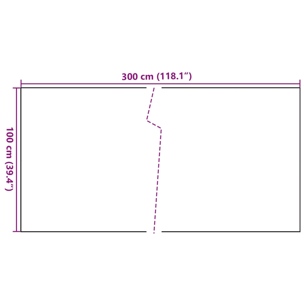 Schermo da balcone | Paravento da Balcone Nero 300x100 cm in Polyrattan