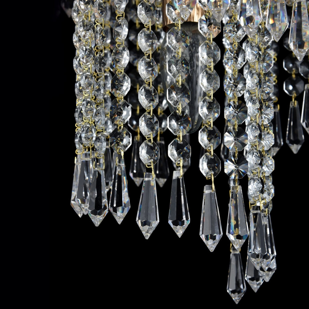Lampadario Cascade cristallo ottone 7xE14 Maytoni