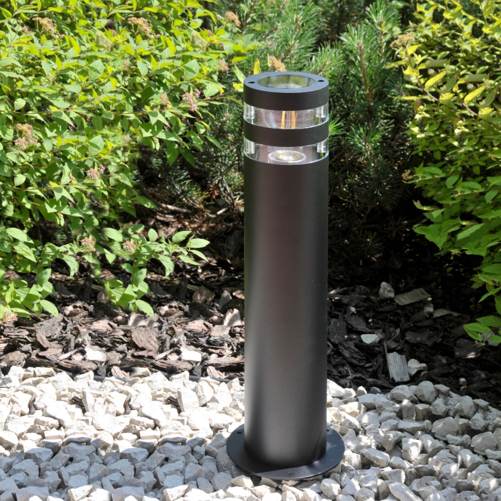 Lampione esterno RINO 44 cm nero E27 IP54 1 luce Polux