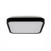 Plafoniera LED quadrata nera 18W 4000K sensore telecomando