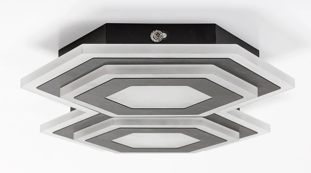 Plafoniera LED Rabalux Bitsi 43cm 44W nera 3000-6000K