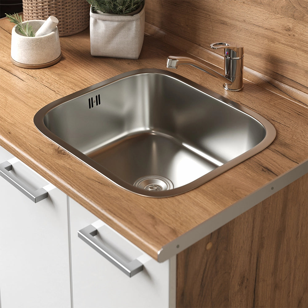 Vicco Cucina completa Bianco lucido/oro power oak 160 cm con colonna forno senza piano di lavoro