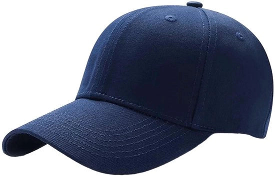 Cappello da sole in cotone - Cappello da sole in cotone adattabile - Blu marino - Cappello da golf sportivo - Adatto a entrambi i sessi per attività sportive quotidiane