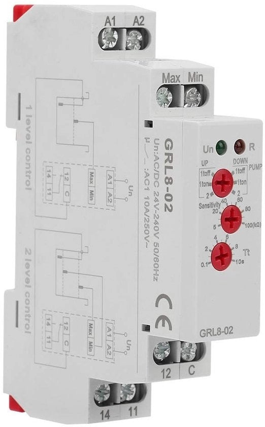 Regolatore AC/DC 24-240 V - 10 A - 1/2 Regolazione - Impedenza Regolabile 5-100 kΩ - Tempo di Risposta 400 ms - Relè di Regolazione