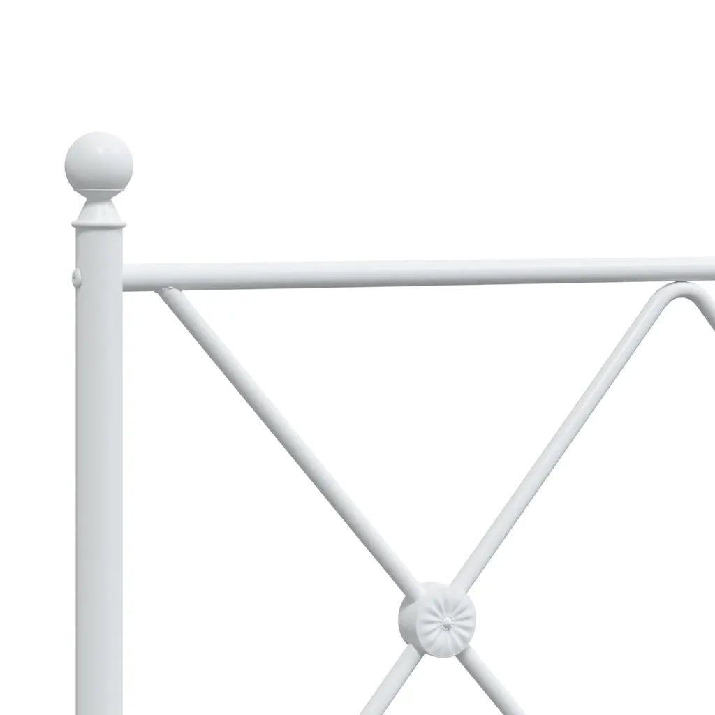 Testiera di Ricambio in Metallo Bianco 75 cm 376577