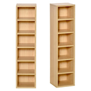 Libreria 6 Ripiani per CD e DVD ¨C Zephmum ¨C Legno 21x19x88 cm
