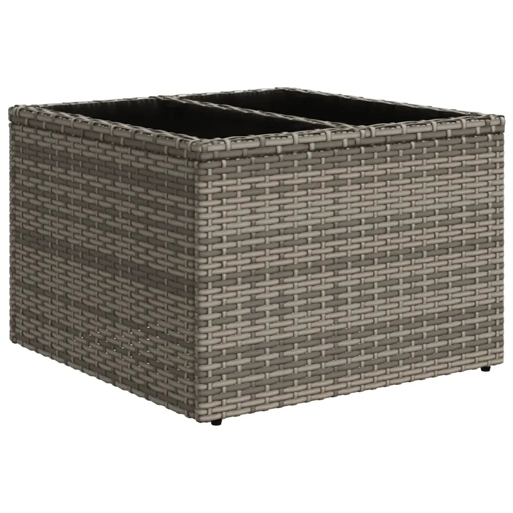 Set Divano da Giardino 9 pz con Cuscini Grigio in Polyrattan 3219959