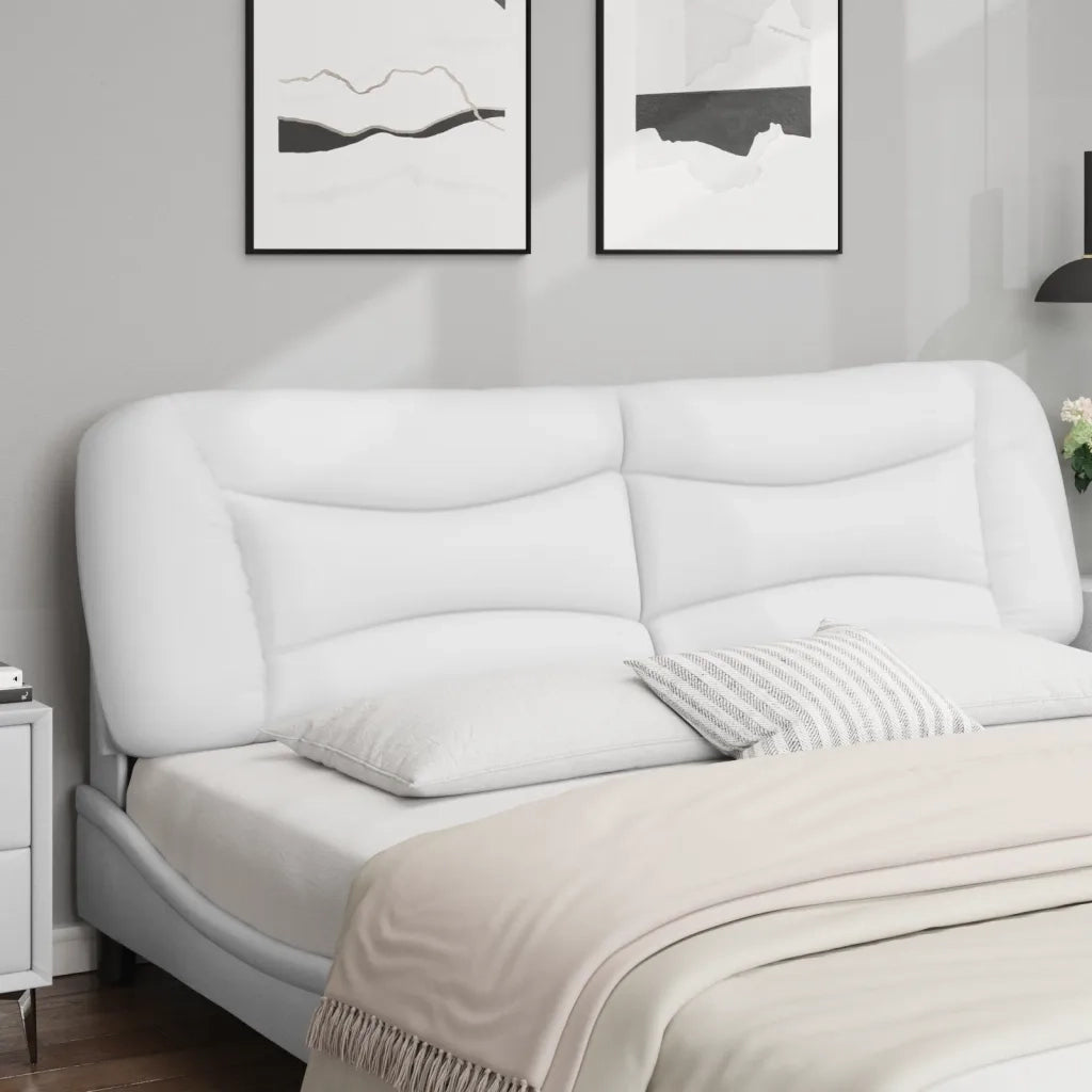 Cuscino Testiera Hvar Bianco 193 cm in Similpelle 374636