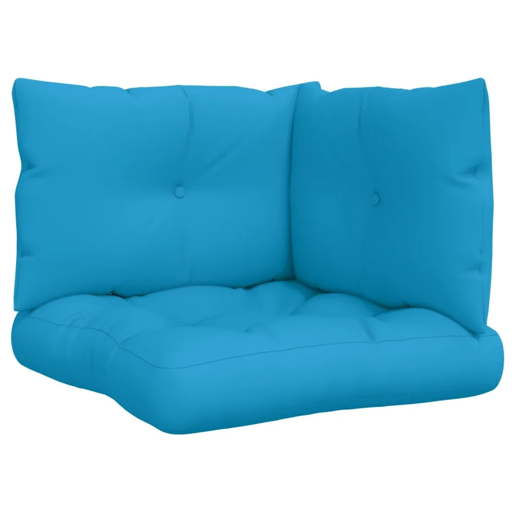 Cuscini per Pallet 3 pz Blu in Tessuto 360860