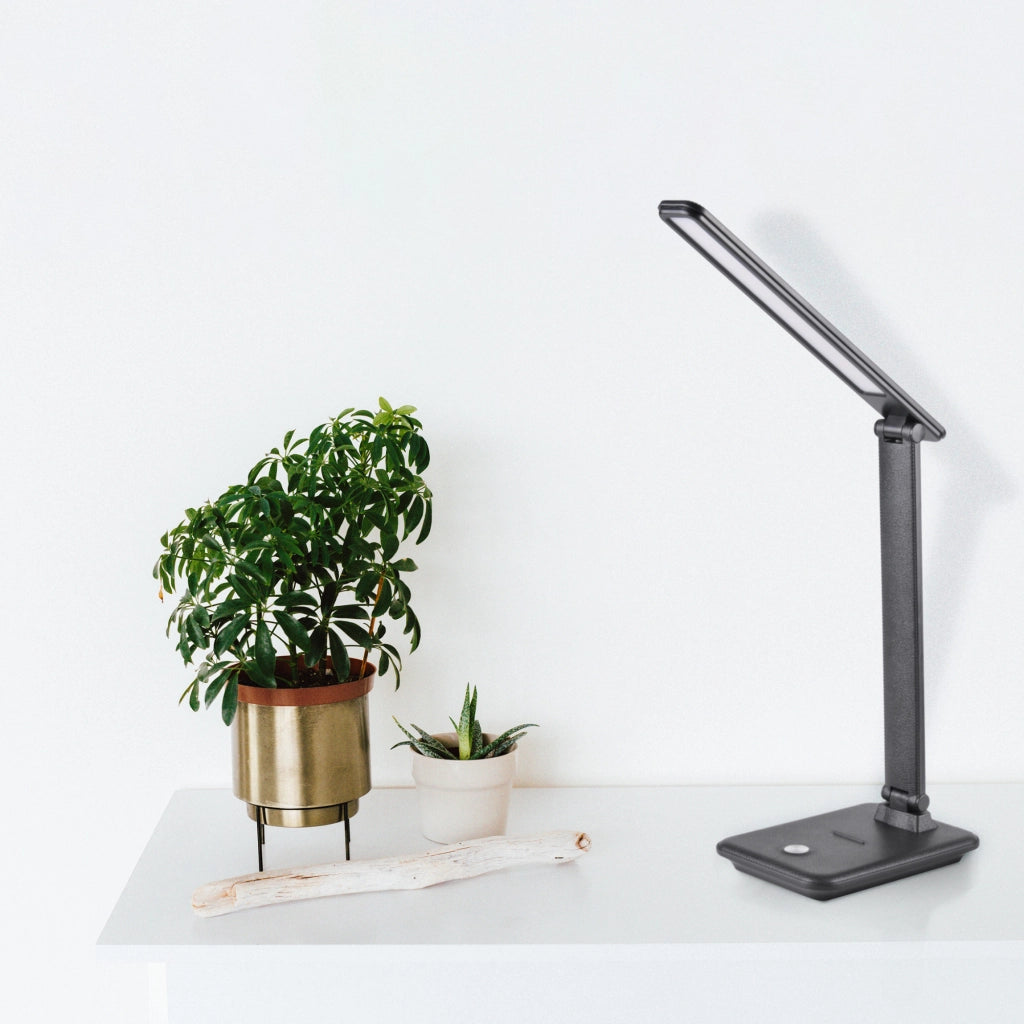 Lampada da scrivania LED nera dimmerabile Polux VINTO