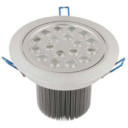 Trade Shop - Faretto A Led 18w Ad Da Incasso Orientabile Spot Luce A Molle Con Alette Driver - -bianco Caldo      -