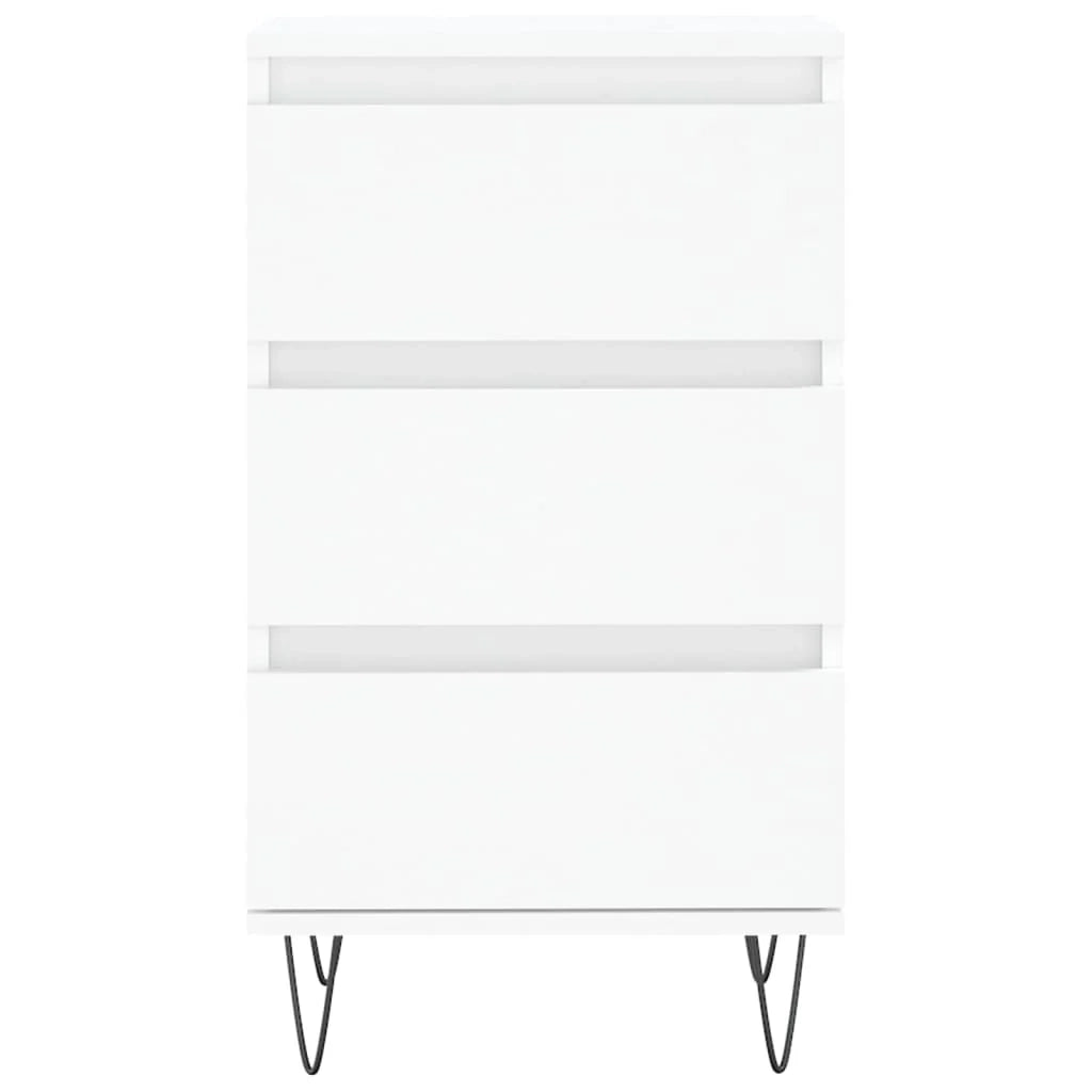 Buffet credenza cassettiera mobiletto mobile contenitore organizer per cucina soggiorno salotto 40 x 35 x 70 cm legno ingegnerizzato bianco 02_0030301