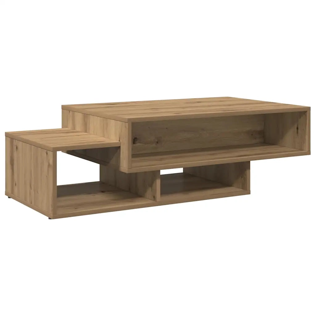 Tavolino salotto | Tavolino da caff¨¨ | Tavolino da Soggiorno Rovere Artigianale 105x55x32 cm in Truciolato