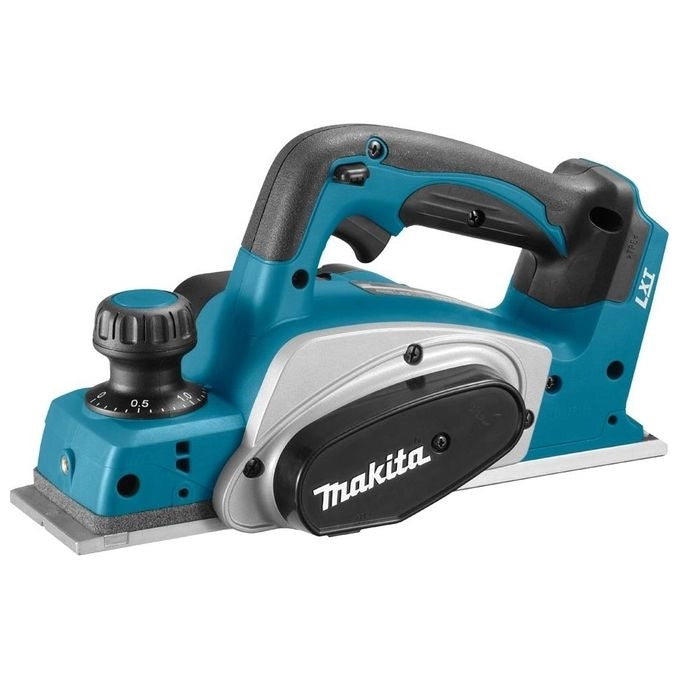 Makita DKP180Z Pialla manuale elettrica 18V 14000 rpm larghezza 82 mm profondita' taglio 2 mm colore Nero Blu