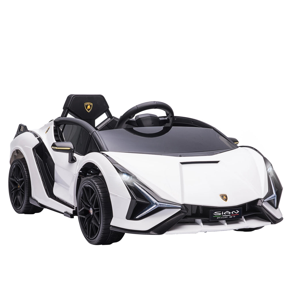 Auto elettrica per Bambini Lamborghini Sian ¨C Minimal ¨C Bianco