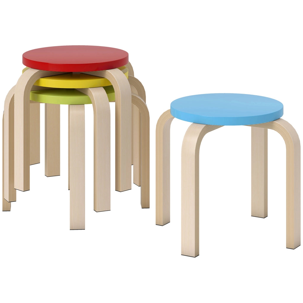 Sgabelli impilabili ¨C Minimal ¨C multicolore, compensato di betulla