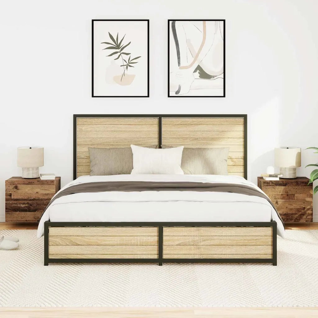 Armadio da Notte 2 pcs Legno vecchio 50 x 39 x 41 cm 863073