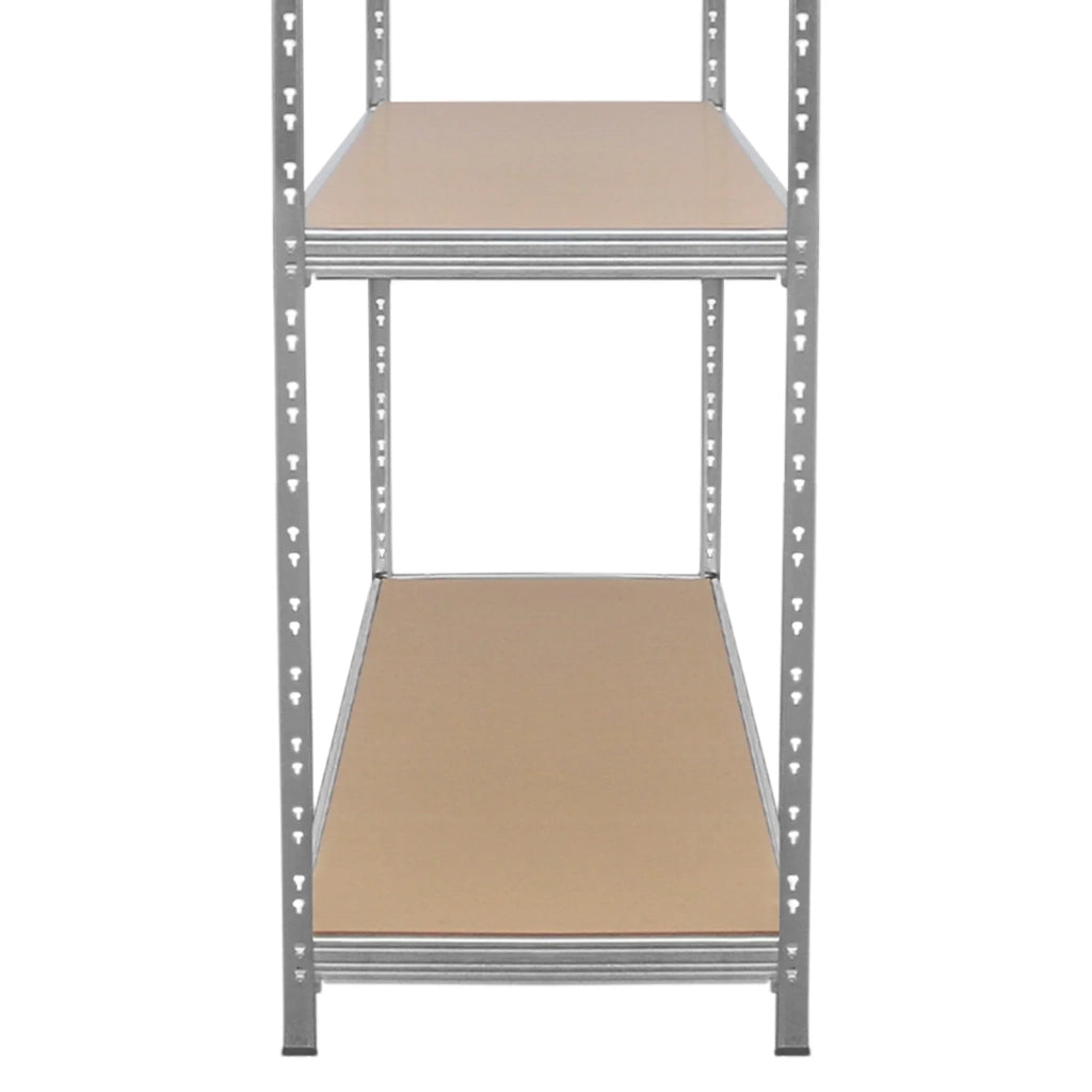 Scaffale da Garage e Magazzino HD Scaffalatura in Acciaio Galvanizzato Portata di 1200kg con Design ad Incastro Senza Bulloni Larghezza - 200cm