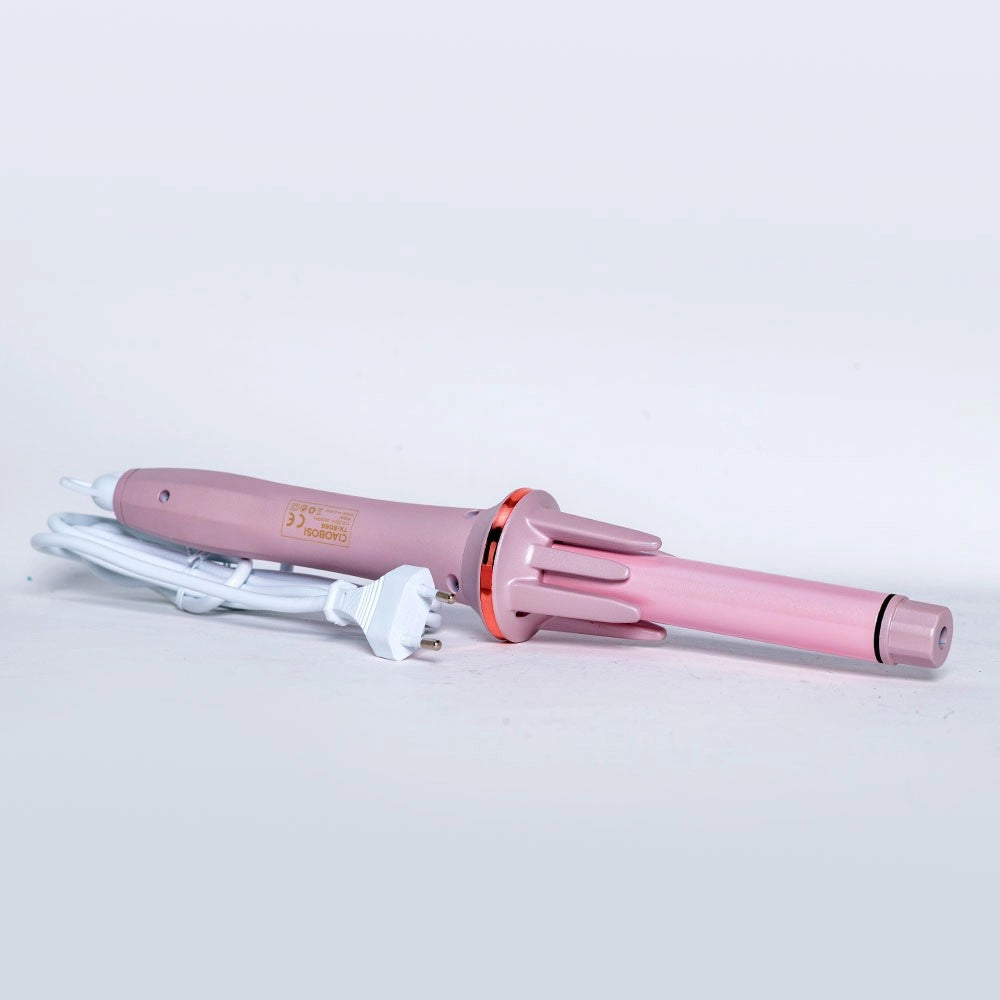 Trade Shop - Arricciacapelli Conico Automatico Spazzola Rotante Ricci Onde Boccoli 45w Tx-8066 -