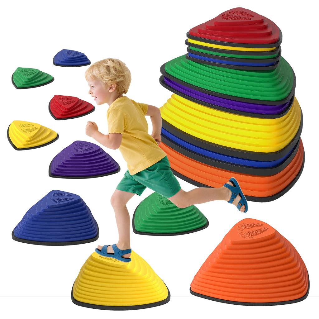 Set 9 Pedane Antiscivolo ¨C Xylo ¨C Per Interno ed Esterno Impilabili Multicolore
