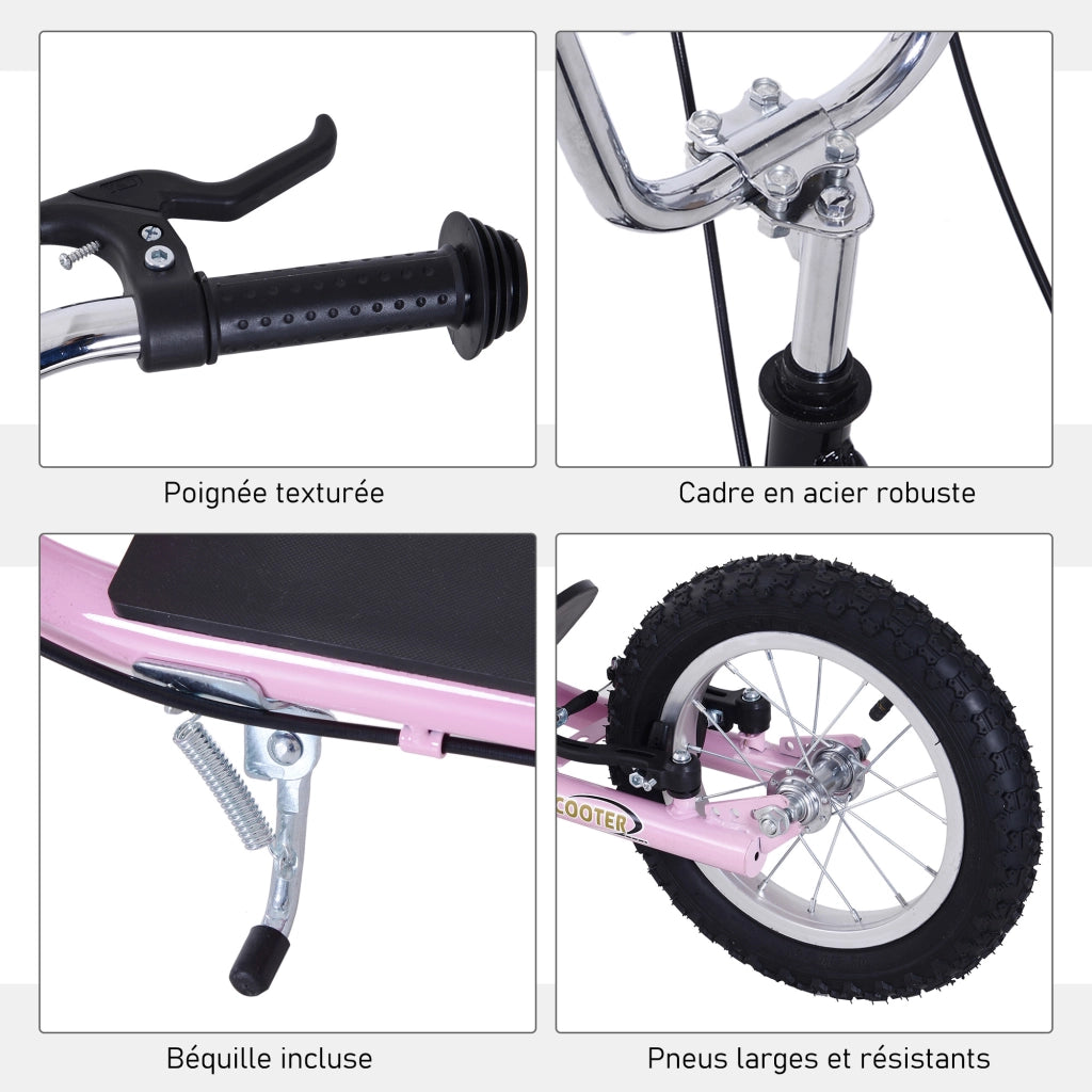 Trottinette per Bambini ¨C zephmum ¨C Rosa Acero