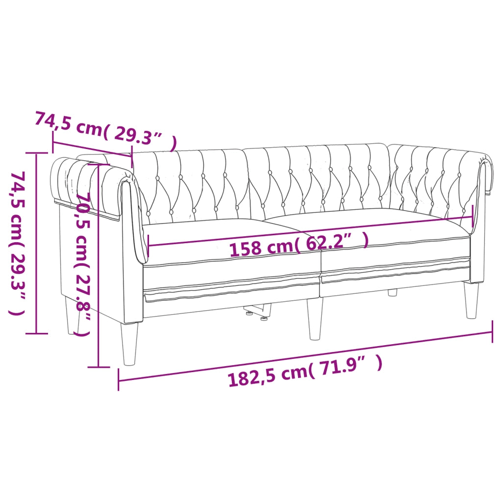 Set d Divani 3 pz Nero in Tessuto 3209193