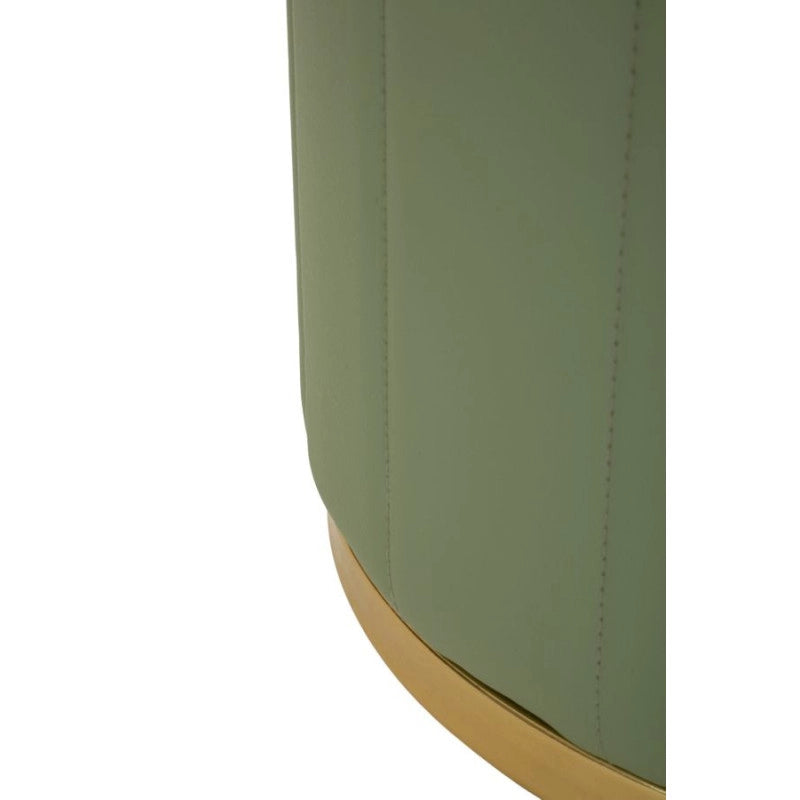 Puff Con Contenitore London Verde cm ø 46,5x44