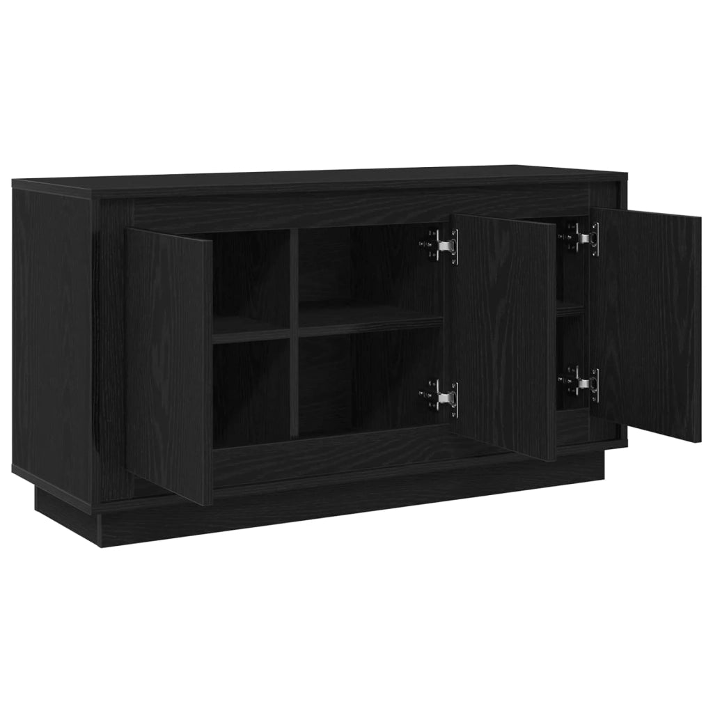 Credenza Rovere Nero 102 x 35 x 55 cm Legno multistrato 862816