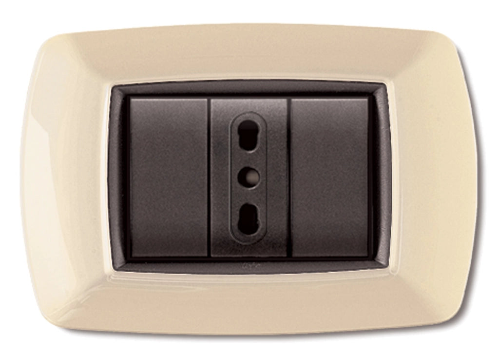 PLACCA LIFE LIVING PLAST AVORIO 3P- ELETTROCANALI- 10,0 pz