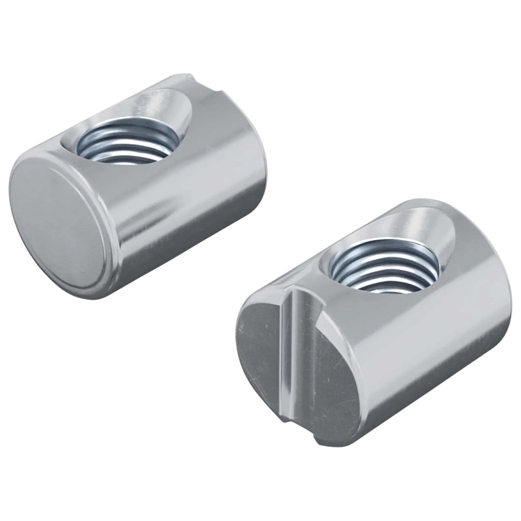Dadi a tamburo 2 pz Argento M6 x 13 mm Metallo CFW1280267
