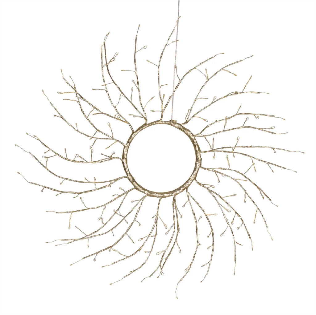 Corona Rami Tiglio Ø45 cm 160 MicroLED B Caldo Bianco FlashLED