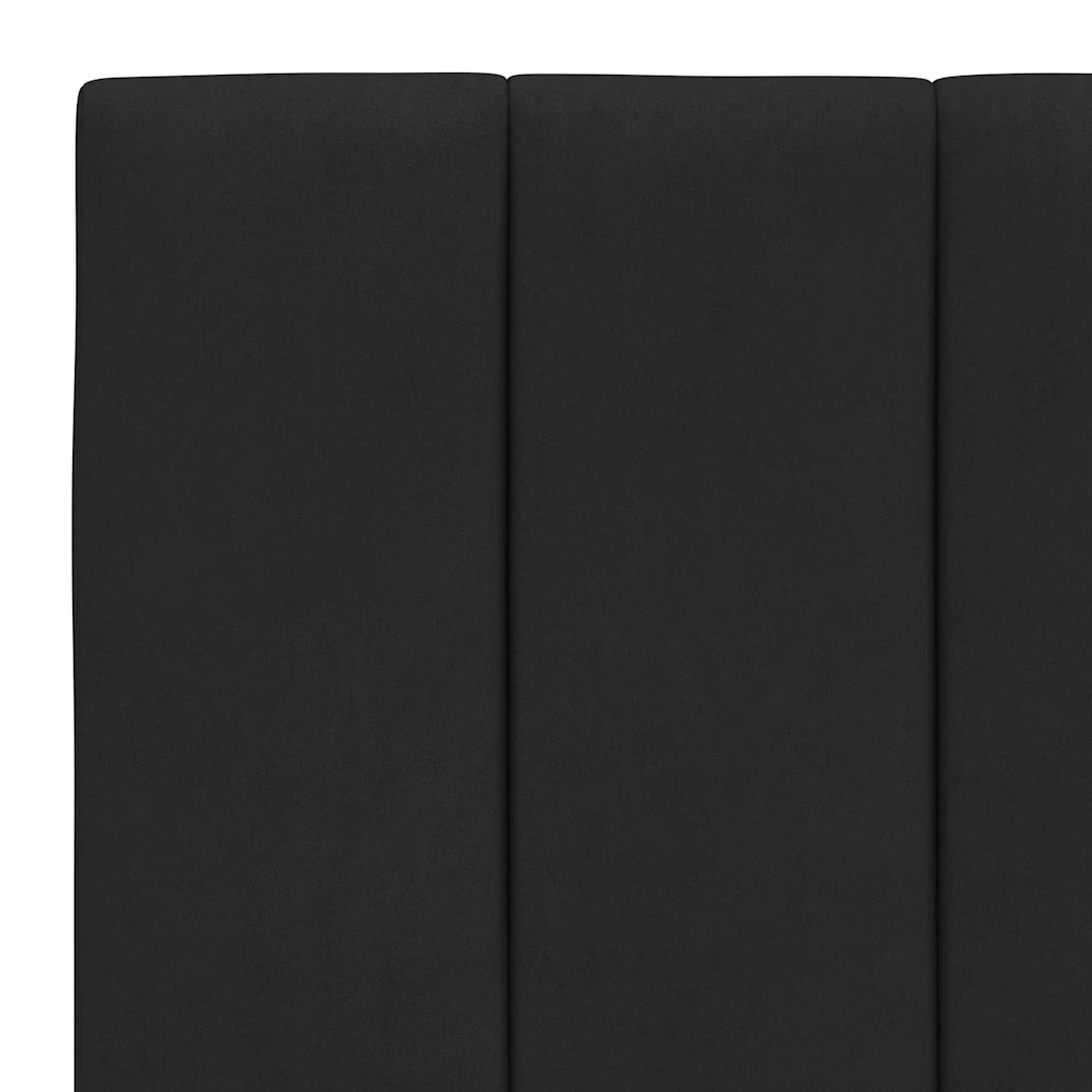 Cuscino Testiera-Cuscino per Testiera Hanko Nero 80 cm in Velluto