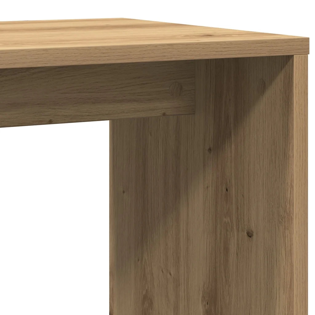 Tavolino-Tavolino da soggiorno-Tavolo Rovere Artigianale 59x36x38 cm in Legno Multistrato