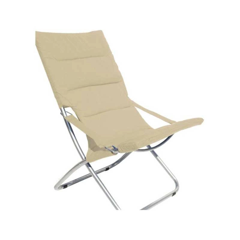 Poltrona Acciaio Canapone Ecru' Vette 04908