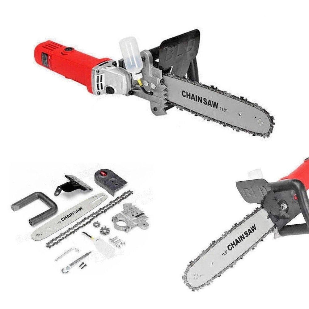 Trade Shop - Kit Adattatore Smerigliatrice Flex Angolare Elettrosega Motosega Barra 12" -