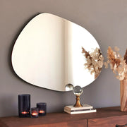 Renate, Specchio Forma Ovale, 55x75h cm Nero