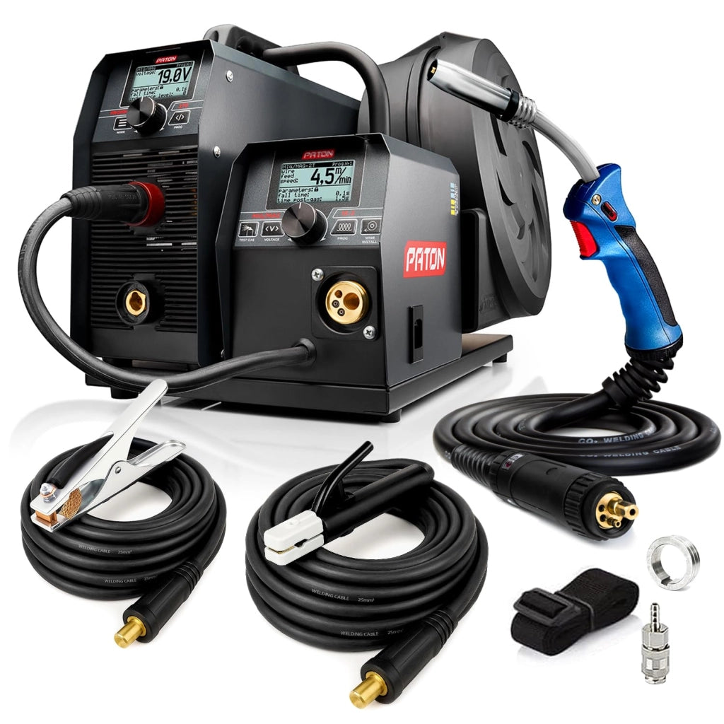 PATON ProMIG-270-15-2-400V Saldatrice MIG 3 in 1 270 A alimentazione 400 V kit professionale MIG/MAG 15-2 con torcia e inverter