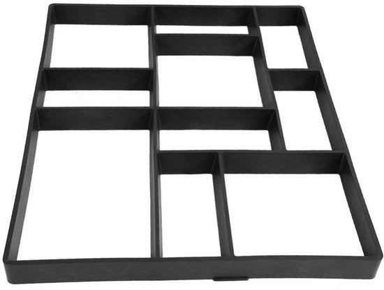 Pietra di gradino in cemento 60,5 x 50 x 4,5 cm - Riciclabile - DIY - Pietra di gradino - Passeggiata giardino - Facile da utilizzare