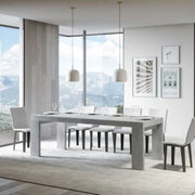Tavolo allungabile 140/244x90 cm Roxell Premium colore cemento