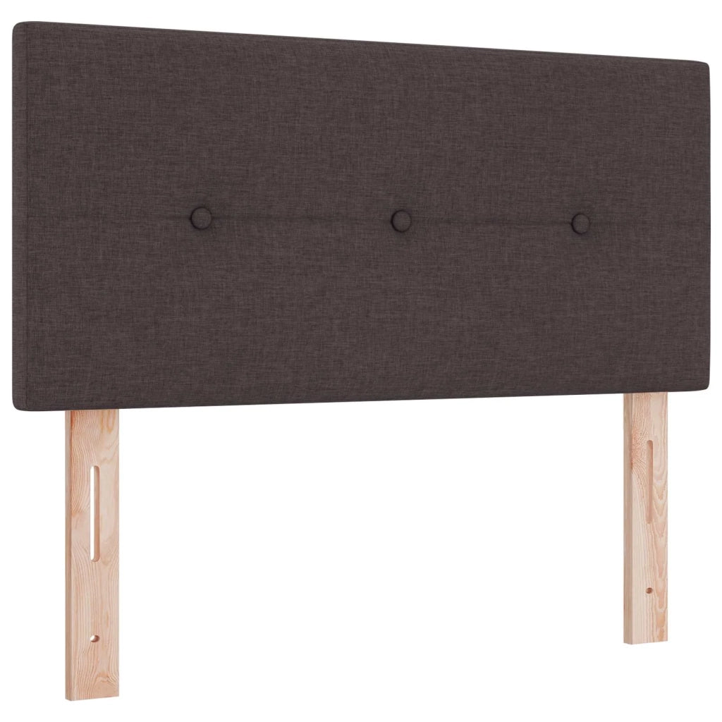 Letto box spring con materasso Marrone Scuro 120 x 190 cm 3452631