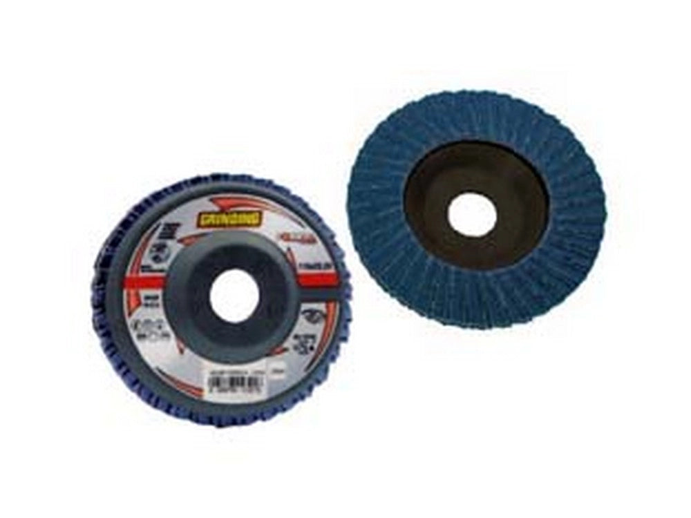10pz dischi lamellari da sgrosso allo zirconio "forza" - ø mm.115 foro 22,2 gran cod:ferx.fer123983
