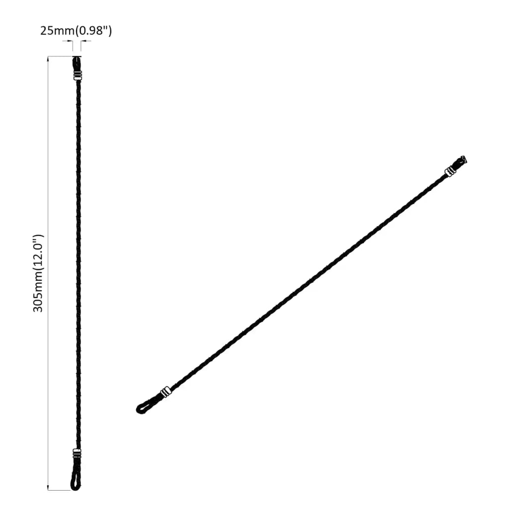 Fune da arrampicata Marrone Ø25 x 305 mm Nylon 865014