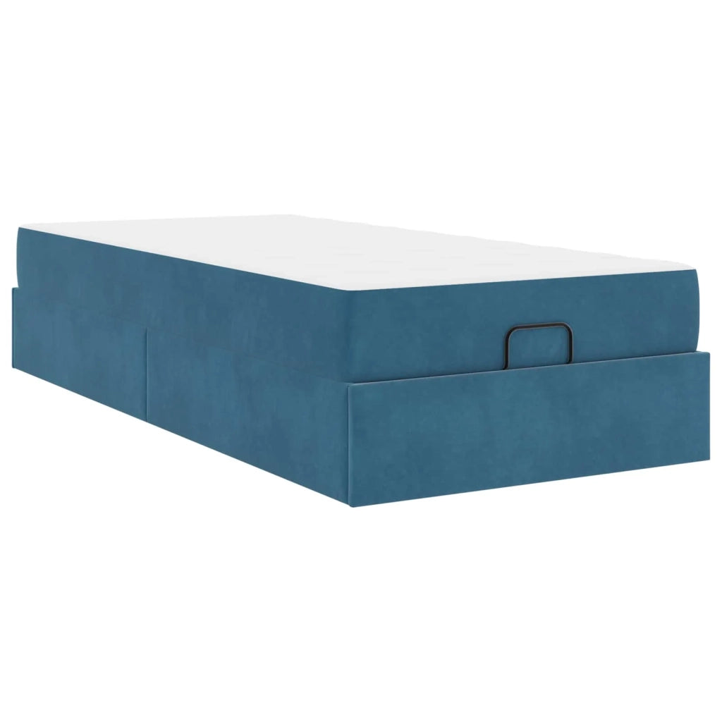 Struttura letto con materasso 2 pcs Blu Velluto 3399532